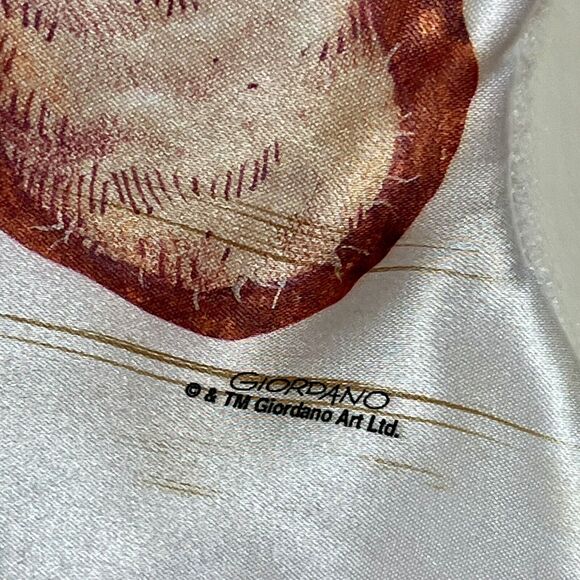 Vintage Satin Christmas Stocking Victorian Style Teddy Santa Horse Giordano 18” - Picture 7 of 13